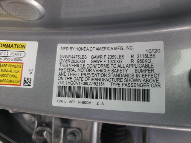 Photo 9 VIN: 1HGCV1F39LA152154 - HONDA ACCORD SPO 