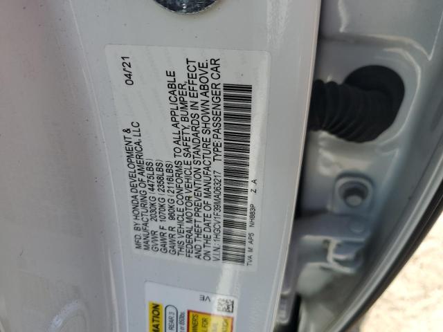 Photo 11 VIN: 1HGCV1F39MA063217 - HONDA ACCORD SPO 