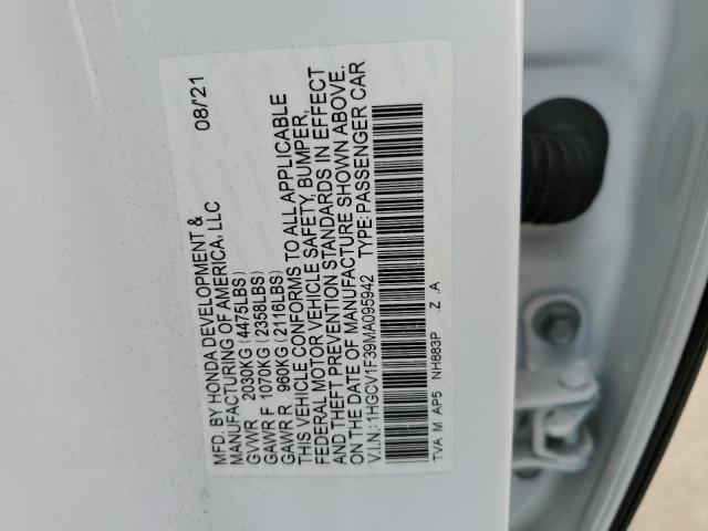 Photo 12 VIN: 1HGCV1F39MA095942 - HONDA ACCORD SPO 