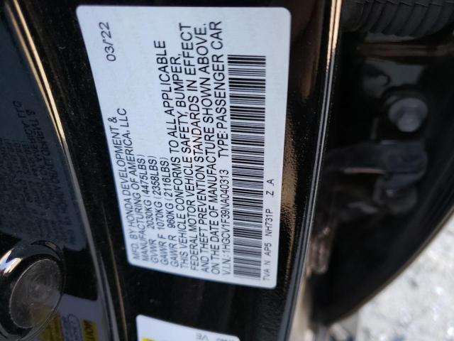 Photo 12 VIN: 1HGCV1F39NA040313 - HONDA ACCORD SPO 