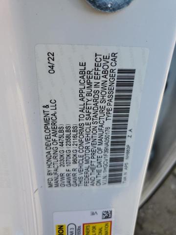 Photo 11 VIN: 1HGCV1F39NA050176 - HONDA ACCORD SPO 