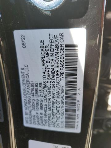 Photo 11 VIN: 1HGCV1F39NA076647 - HONDA ACCORD SPO 