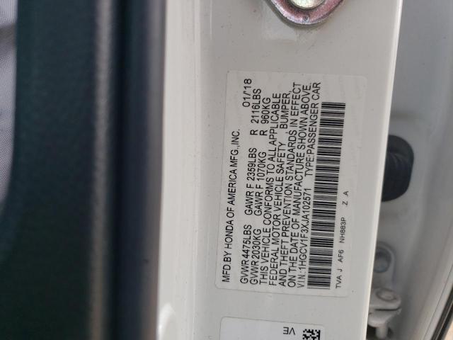 Photo 11 VIN: 1HGCV1F3XJA102571 - HONDA ACCORD 