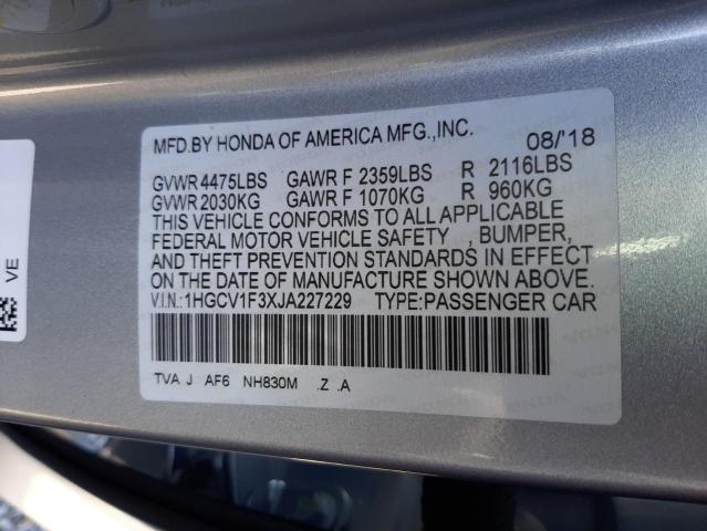 Photo 9 VIN: 1HGCV1F3XJA227229 - HONDA ACCORD SPO 