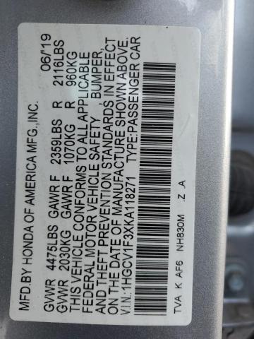 Photo 11 VIN: 1HGCV1F3XKA118271 - HONDA ACCORD SPO 