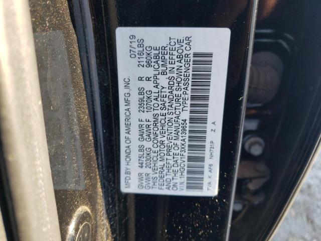 Photo 11 VIN: 1HGCV1F3XKA139654 - HONDA ACCORD SPO 