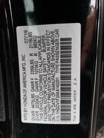 Photo 11 VIN: 1HGCV1F3XKA142201 - HONDA ACCORD SPO 