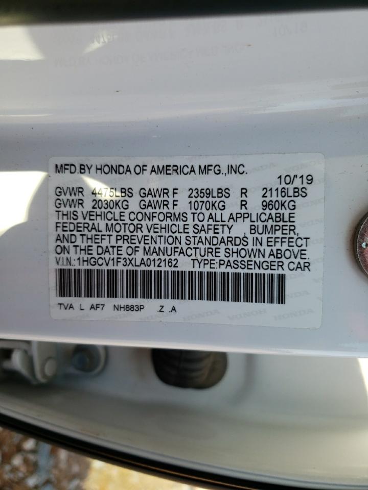 Photo 12 VIN: 1HGCV1F3XLA012162 - HONDA ACCORD 