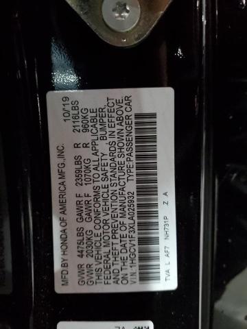 Photo 11 VIN: 1HGCV1F3XLA025932 - HONDA ACCORD SPO 