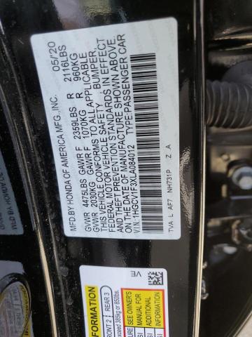 Photo 11 VIN: 1HGCV1F3XLA084012 - HONDA ACCORD 