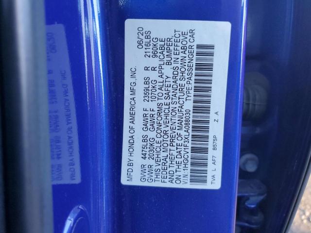 Photo 11 VIN: 1HGCV1F3XLA088030 - HONDA ACCORD SPO 