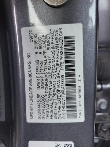 Photo 9 VIN: 1HGCV1F3XLA138229 - HONDA ACCORD SPO 