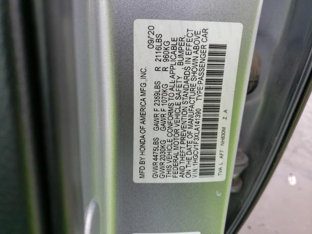 Photo 11 VIN: 1HGCV1F3XLA141390 - HONDA ACCORD SPO 