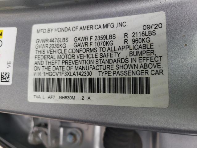 Photo 11 VIN: 1HGCV1F3XLA142300 - HONDA ACCORD SEDAN 