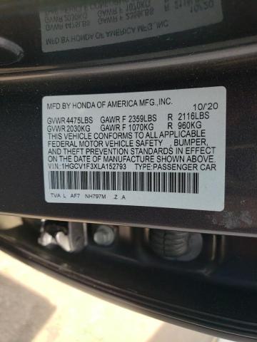 Photo 11 VIN: 1HGCV1F3XLA152793 - HONDA ACCORD 