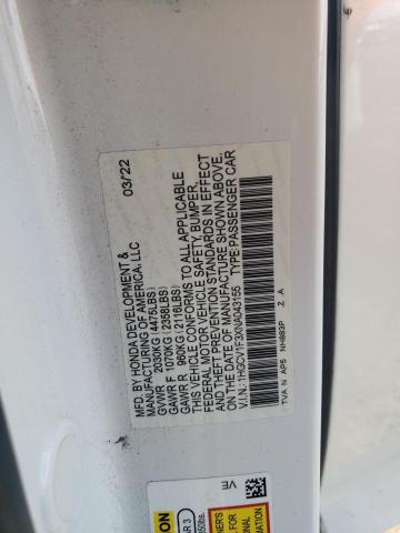 Photo 11 VIN: 1HGCV1F3XNA043155 - HONDA ACCORD SEDAN 