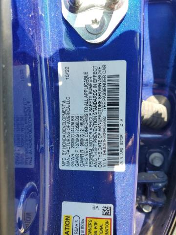 Photo 11 VIN: 1HGCV1F3XNA089682 - HONDA ACCORD SPO 