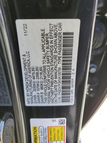 Photo 11 VIN: 1HGCV1F3XNA106769 - HONDA ACCORD SPO 