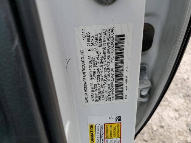 Photo 11 VIN: 1HGCV1F40JA021507 - HONDA ACCORD EX 