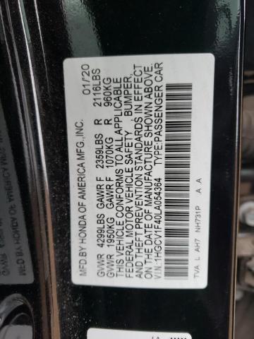 Photo 11 VIN: 1HGCV1F40LA054364 - HONDA ACCORD 