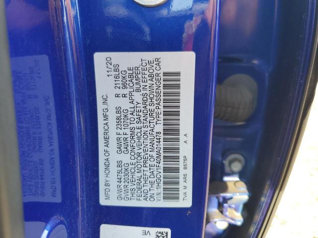 Photo 11 VIN: 1HGCV1F40MA014478 - HONDA ACCORD SPO 