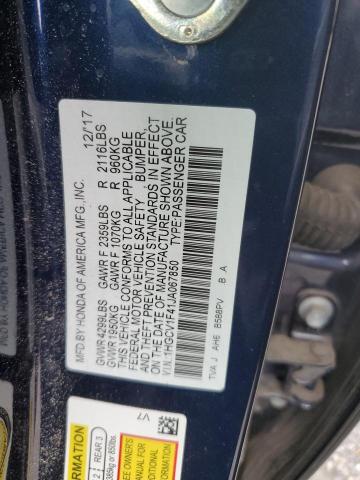 Photo 11 VIN: 1HGCV1F41JA067850 - HONDA ACCORD EX 