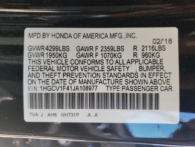 Photo 12 VIN: 1HGCV1F41JA108977 - HONDA ACCORD 