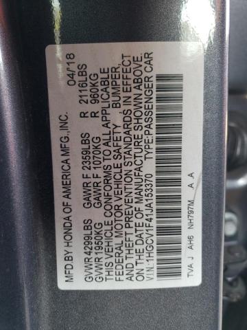 Photo 11 VIN: 1HGCV1F41JA153370 - HONDA ACCORD EX 