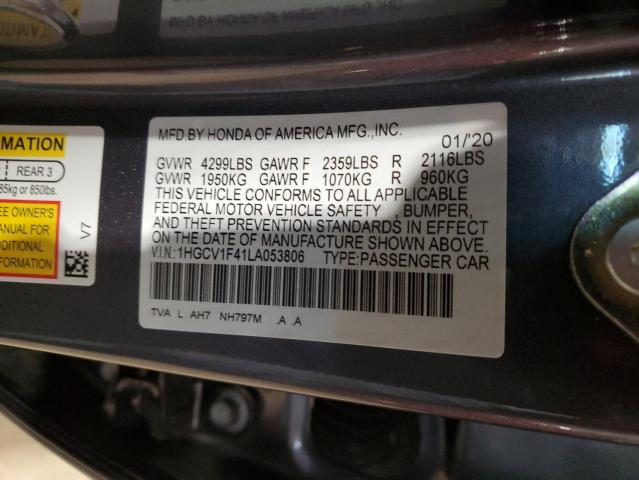 Photo 11 VIN: 1HGCV1F41LA053806 - HONDA ACCORD EX 