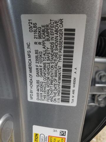 Photo 9 VIN: 1HGCV1F41MA047747 - HONDA ACCORD SPO 