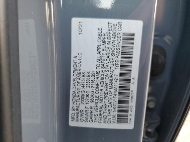 Photo 11 VIN: 1HGCV1F41MA114217 - HONDA ACCORD 