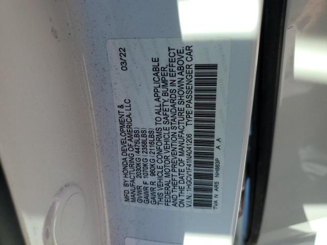 Photo 12 VIN: 1HGCV1F41NA041206 - HONDA ACCORD 