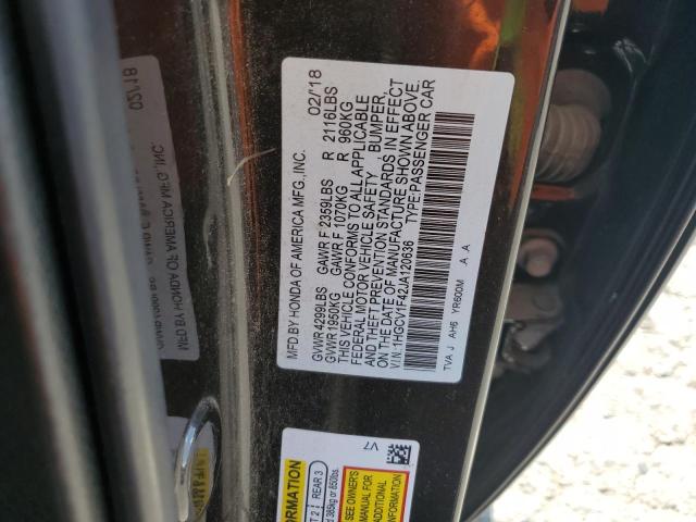 Photo 12 VIN: 1HGCV1F42JA120636 - HONDA ACCORD EX 