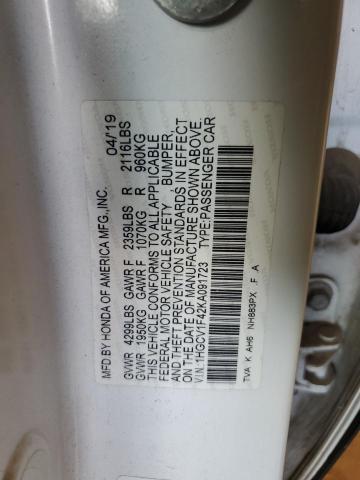 Photo 11 VIN: 1HGCV1F42KA091723 - HONDA ACCORD EX 