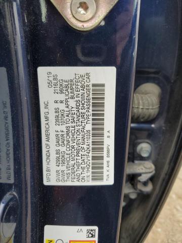 Photo 12 VIN: 1HGCV1F42KA110335 - HONDA ACCORD EX 