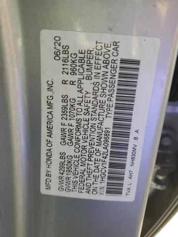 Photo 11 VIN: 1HGCV1F42LA096891 - HONDA ACCORD EX 