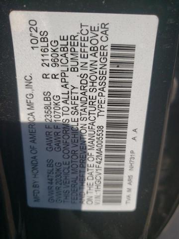 Photo 11 VIN: 1HGCV1F42MA005538 - HONDA ACCORD SPO 