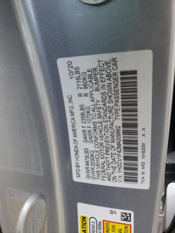 Photo 9 VIN: 1HGCV1F42MA009962 - HONDA ACCORD SPO 