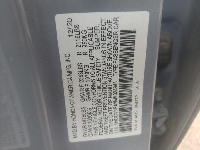 Photo 11 VIN: 1HGCV1F42MA024946 - HONDA ACCORD SPO 