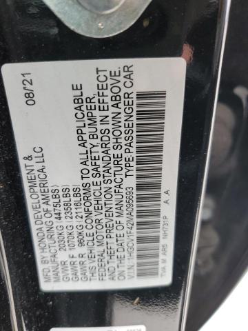 Photo 12 VIN: 1HGCV1F42MA095693 - HONDA ACCORD 