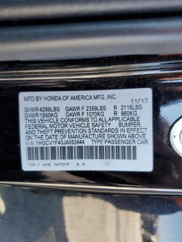 Photo 11 VIN: 1HGCV1F43JA052444 - HONDA ACCORD 