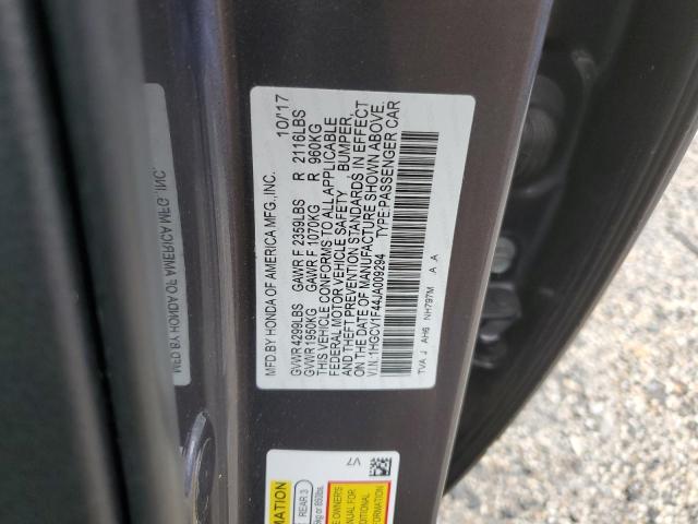 Photo 11 VIN: 1HGCV1F44JA009294 - HONDA ACCORD EX 