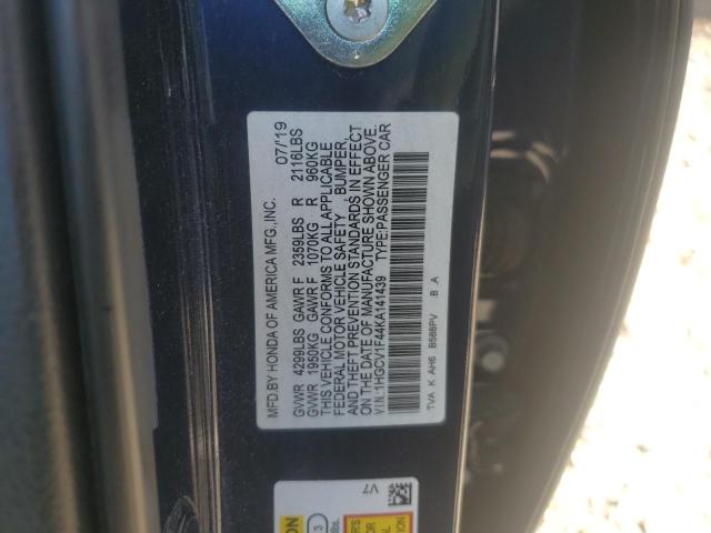 Photo 11 VIN: 1HGCV1F44KA141439 - HONDA ACCORD EX 