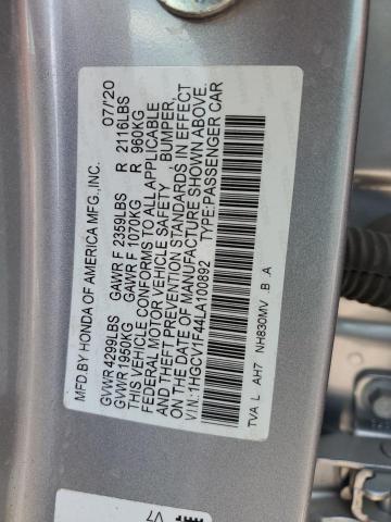 Photo 11 VIN: 1HGCV1F44LA100892 - HONDA ACCORD EX 