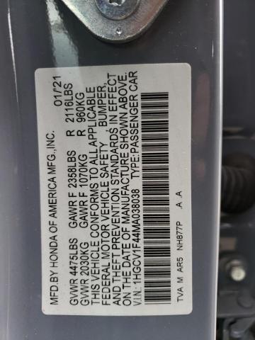 Photo 12 VIN: 1HGCV1F44MA038038 - HONDA ACCORD SPO 