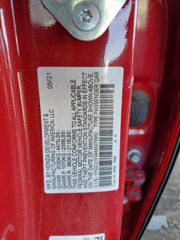 Photo 12 VIN: 1HGCV1F44MA079950 - HONDA ACCORD SPO 