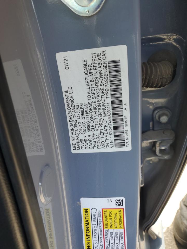 Photo 11 VIN: 1HGCV1F44MA089474 - HONDA ACCORD 