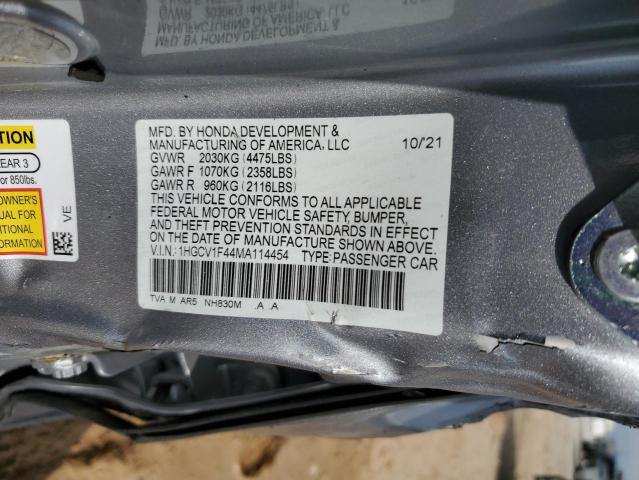 Photo 11 VIN: 1HGCV1F44MA114454 - HONDA ACCORD 