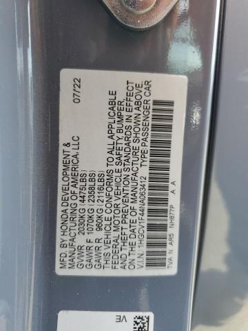 Photo 11 VIN: 1HGCV1F44NA063412 - HONDA ACCORD SPO 