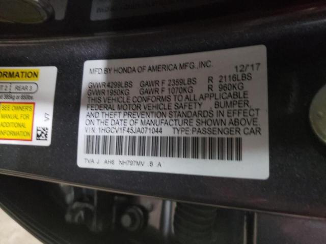 Photo 9 VIN: 1HGCV1F45JA071044 - HONDA ACCORD EX 